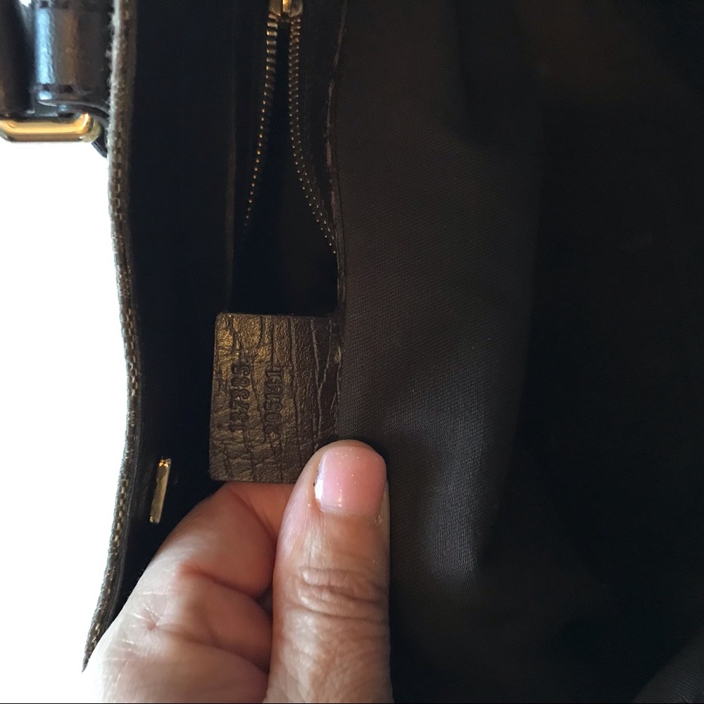 Gucci Beige/Chocolate  Horsebit GG Tote Vintage - Picture 6 of 8